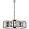Chelsea 10 Light Polished Nickel Chandelier Silver Shade (Grey)