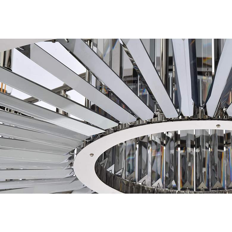 Image 5 Chelsea 10 Light Polished Nickel Chandelier Silver Shade (Grey) more views