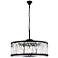 Chelsea 10 Lt Matte Black Chandelier Clear
