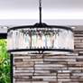 1_Chelsea 10 Lt Matte Black Chandelier Clear