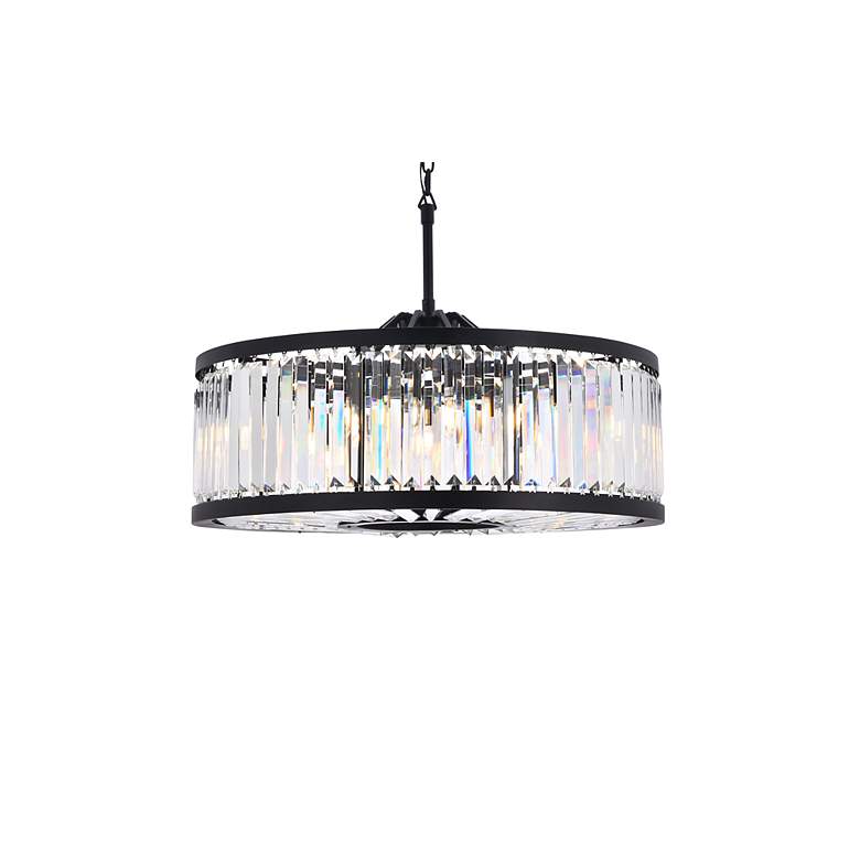 Image 4 Chelsea 10 Lt Matte Black Chandelier Clear more views