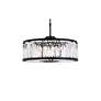 4_Chelsea 10 Lt Matte Black Chandelier Clear more views