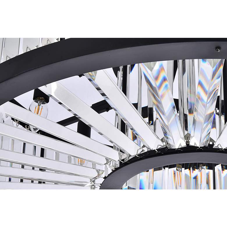 Image 5 Chelsea 10 Lt Matte Black Chandelier Clear more views