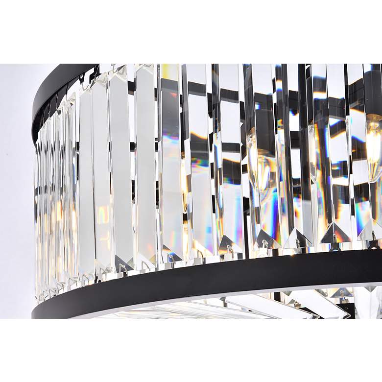 Image 7 Chelsea 10 Lt Matte Black Chandelier Clear more views