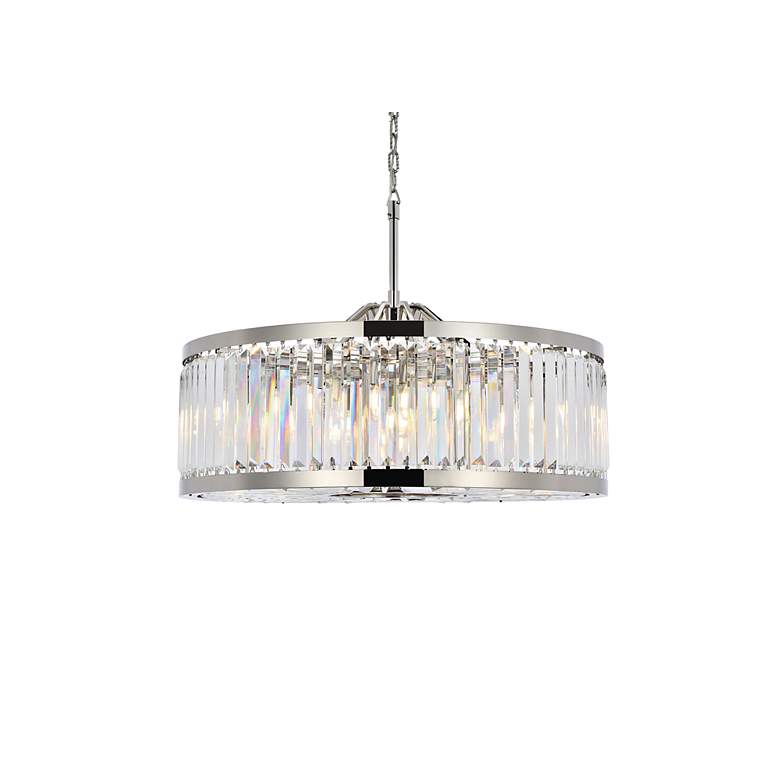 Image 4 Chelsea 10 Lt Polished Nickel Chandelier Clear more views