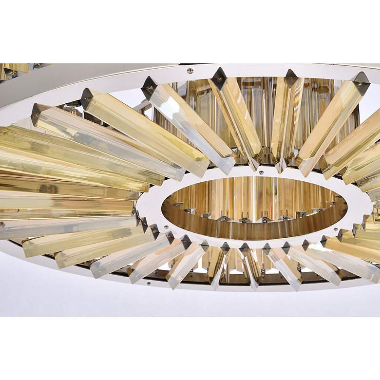 Image 4 Chelsea 10 Lt Polished Nickel Chandelier Golden Teak more views