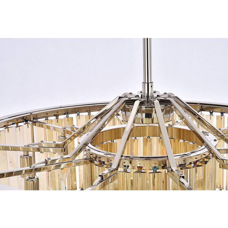 Image 5 Chelsea 10 Lt Polished Nickel Chandelier Golden Teak more views