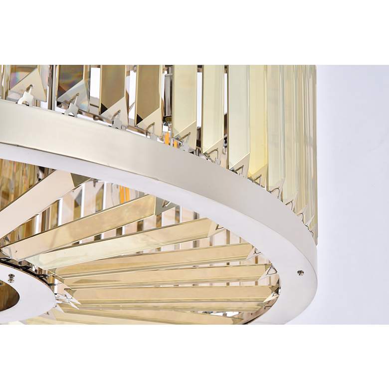 Image 7 Chelsea 10Light Polished Nickel Chandelier Golden Teak more views