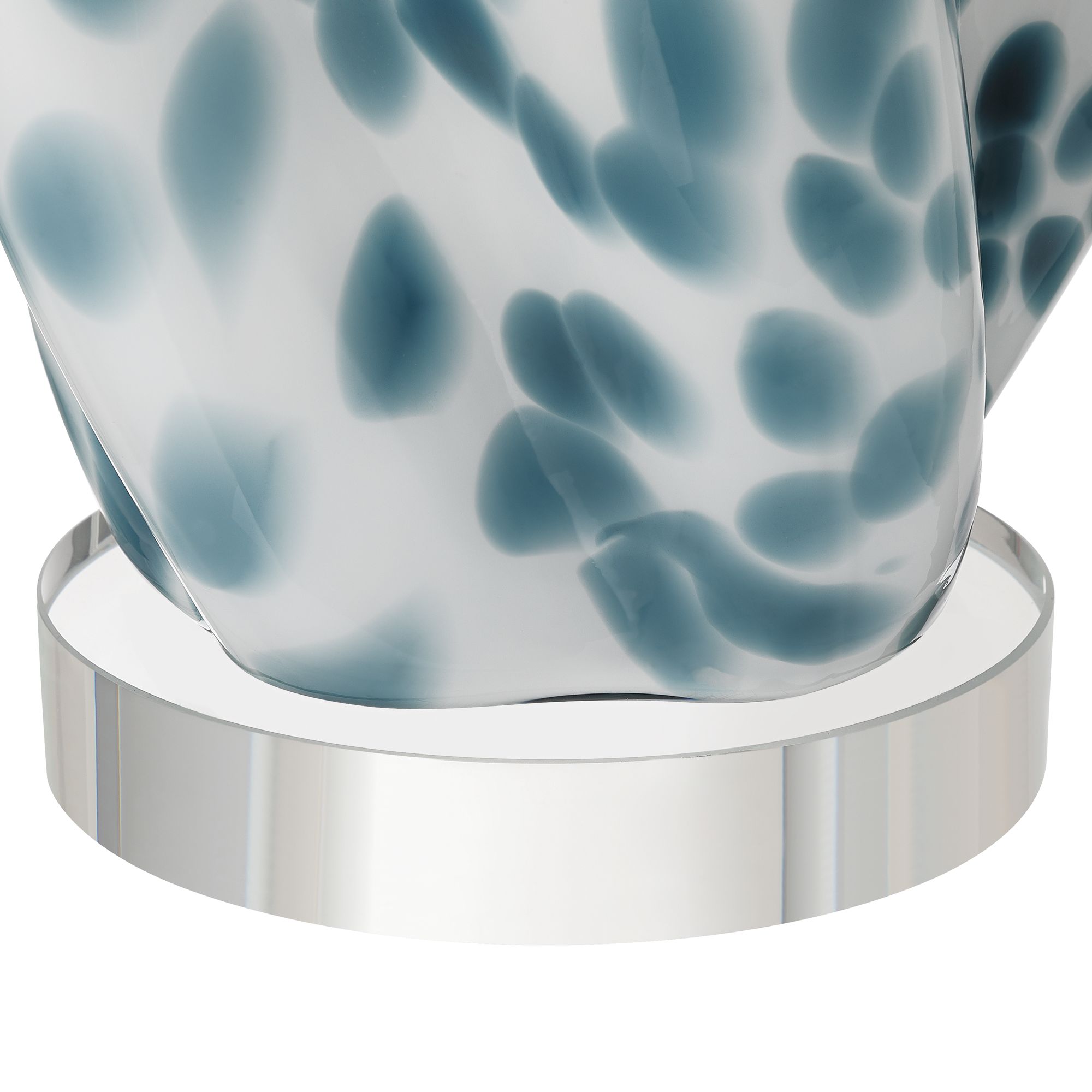 Image 7 Chelsea 13" High Blue and White Spotted Accent Lamp Set of 2 more views