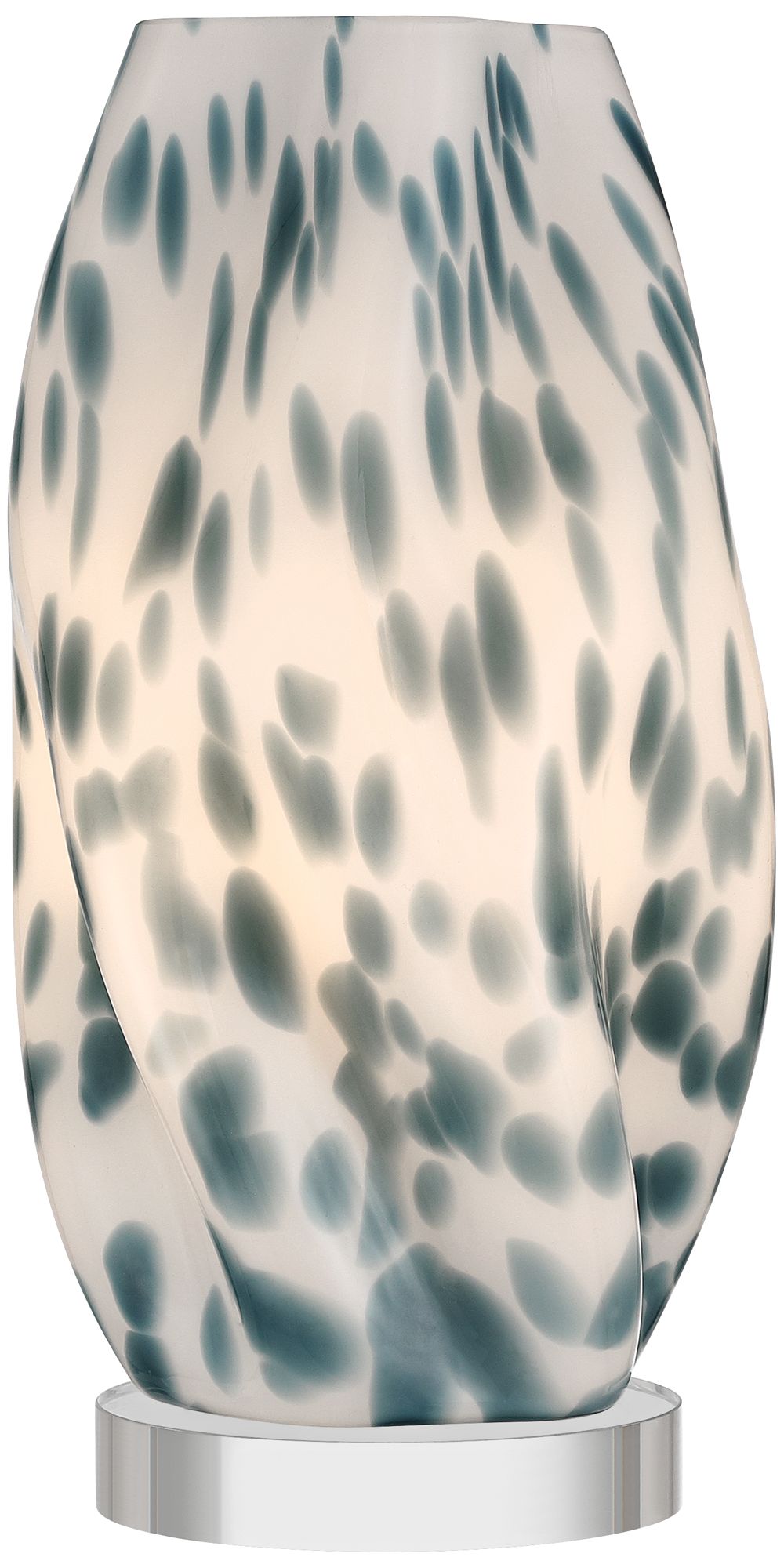 Chelsea 13" High Blue and White Spotted Accent Lamp