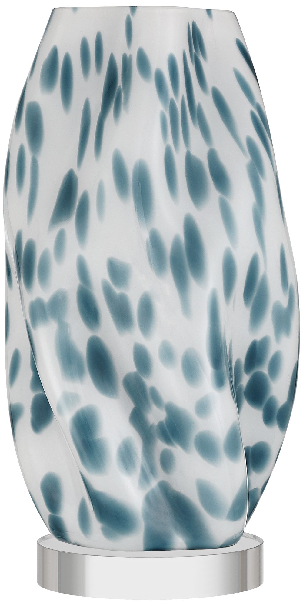 Image 7 Chelsea 13" High Blue and White Spotted Accent Lamp Set of 2 more views