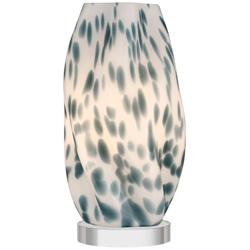 Chelsea 13" High Blue and White Spotted Accent Lamp