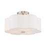 5_Chelsea 15" Wide Brushed Nickel Clover Ceiling Light more views