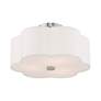 6_Chelsea 15" Wide Brushed Nickel Clover Ceiling Light more views