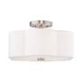 7_Chelsea 15" Wide Brushed Nickel Clover Ceiling Light more views