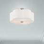 Chelsea 15" Wide Brushed Nickel Clover Ceiling Light