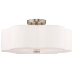 Chelsea 18" Wide Brushed Nickel Ceiling Light