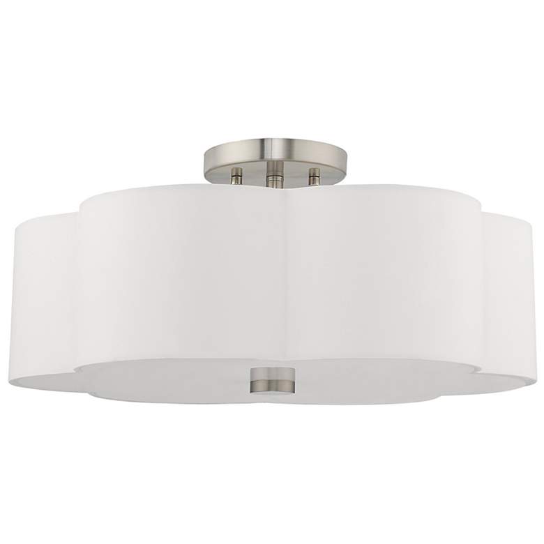Image 5 Chelsea 18" Wide Brushed Nickel Ceiling Light more views