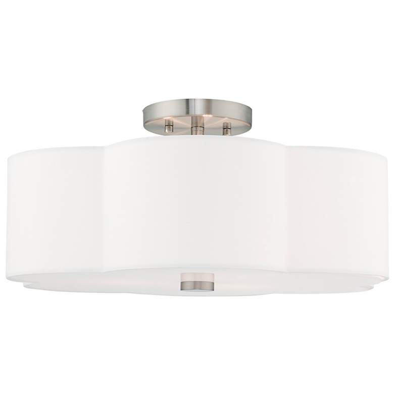Image 6 Chelsea 18" Wide Brushed Nickel Ceiling Light more views