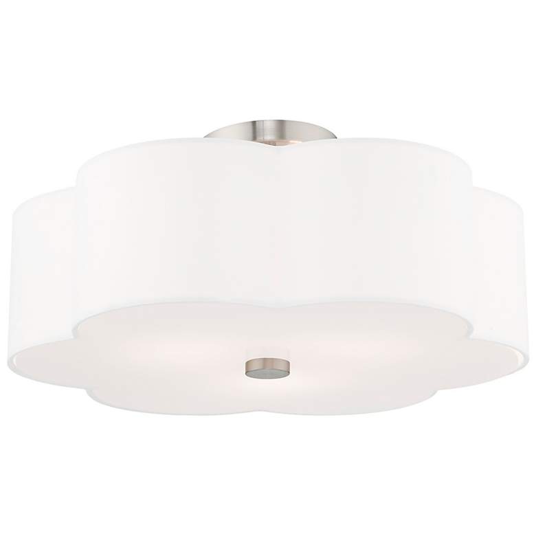 Image 7 Chelsea 18" Wide Brushed Nickel Ceiling Light more views
