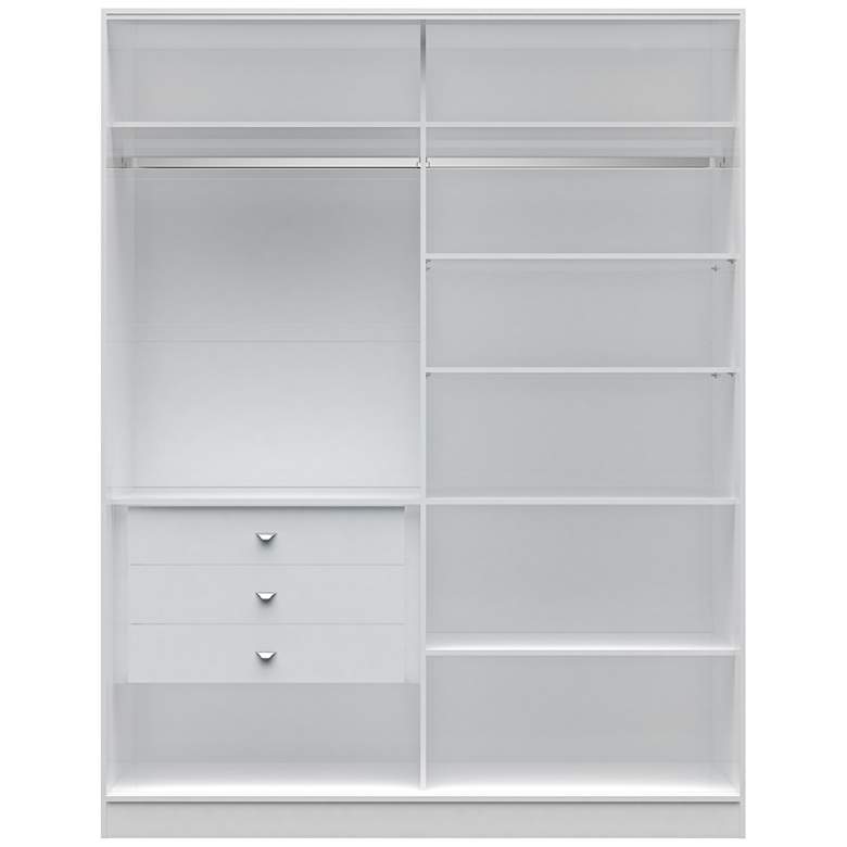 Image 1 Chelsea 2.0 White Wood Full Wardrobe Closet