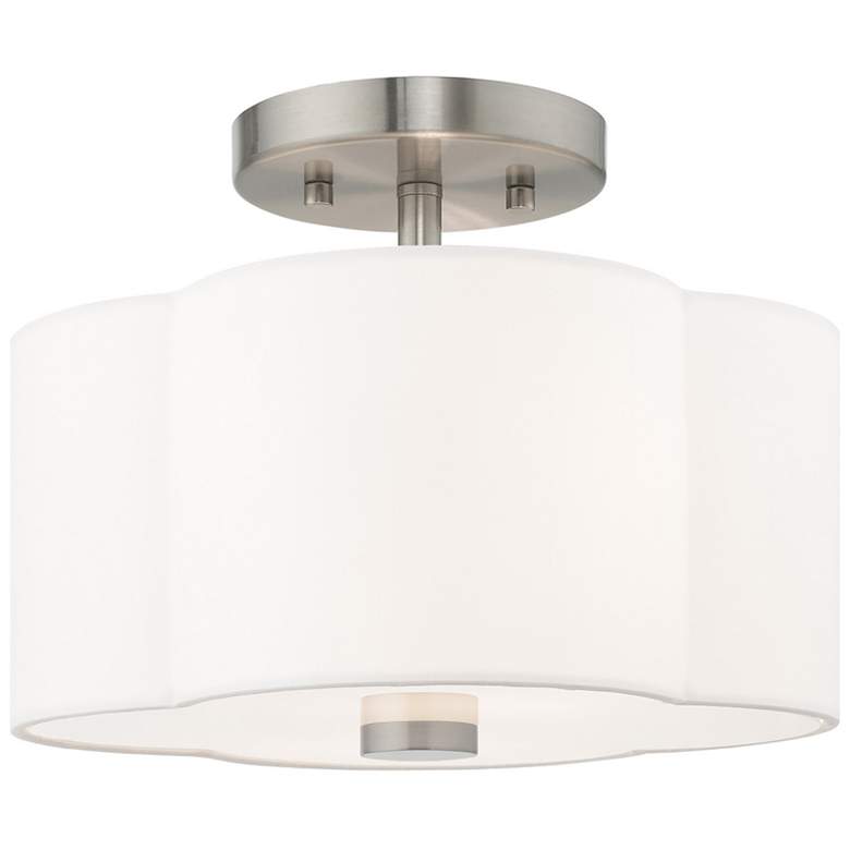 Image 1 Chelsea 2 Light Brushed Nickel Ceiling Mount
