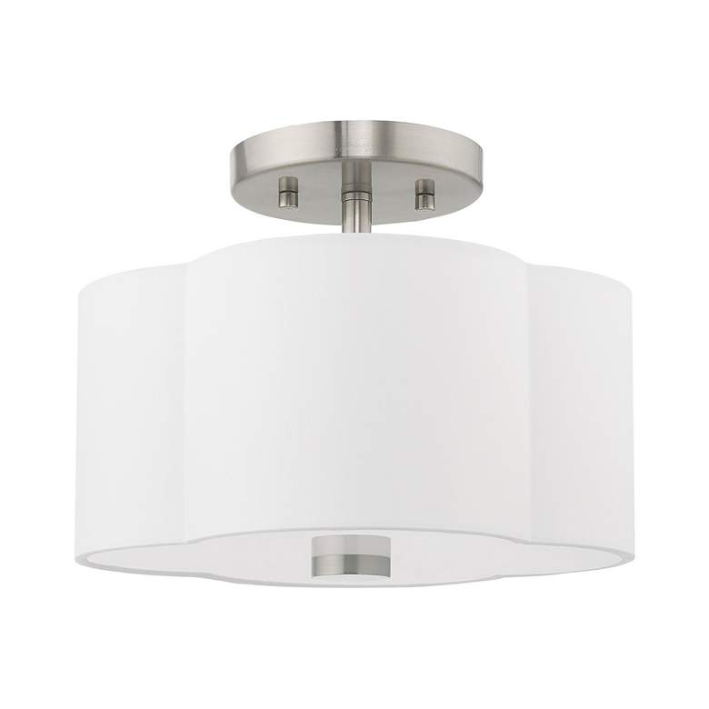 Image 4 Chelsea 2 Light Brushed Nickel Ceiling Mount more views