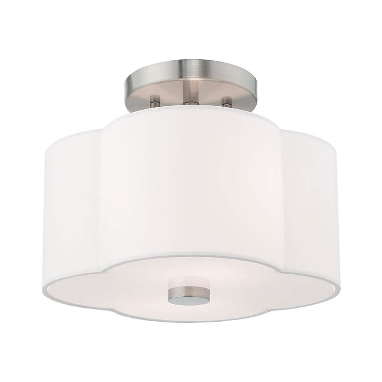 Image 5 Chelsea 2 Light Brushed Nickel Ceiling Mount more views