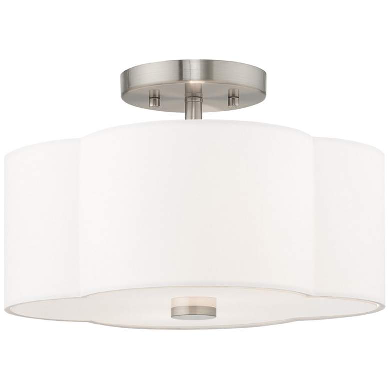 Image 1 Chelsea 2 Light Brushed Nickel Ceiling Mount