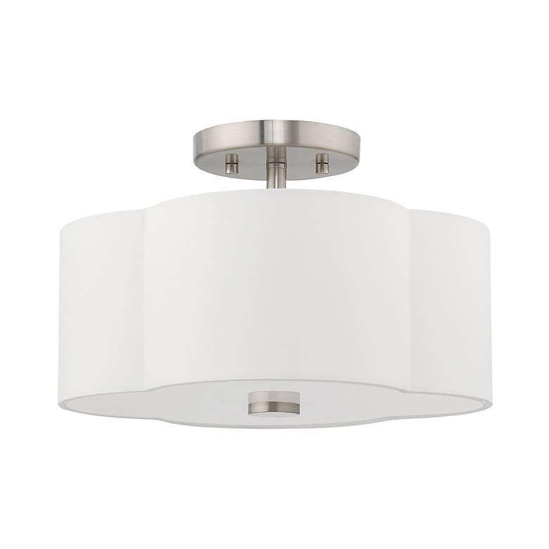 Image 4 Chelsea 2 Light Brushed Nickel Ceiling Mount more views