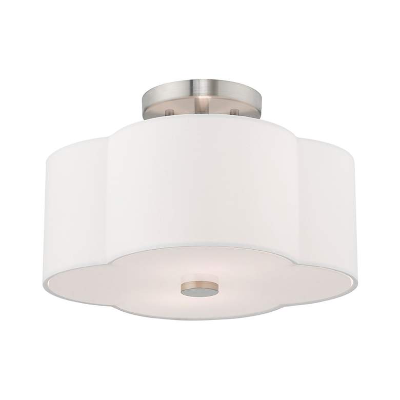 Image 5 Chelsea 2 Light Brushed Nickel Ceiling Mount more views
