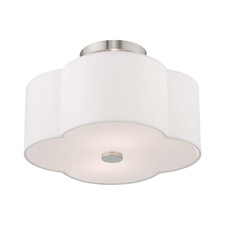 Image 6 Chelsea 2 Light Brushed Nickel Ceiling Mount more views