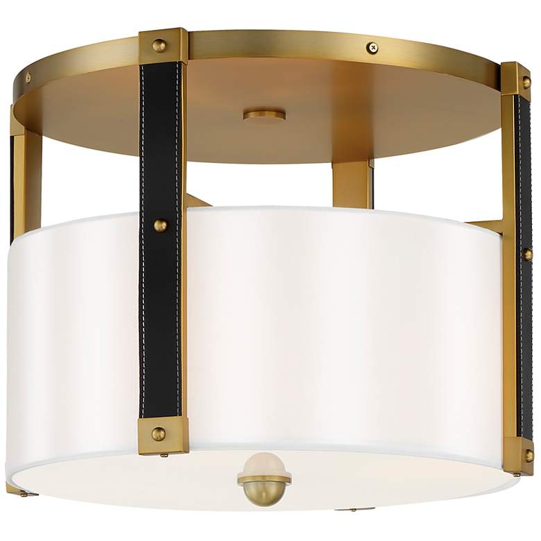 Image 2 Chelsea 20" Wide Soft Brass Drum Ceiling Light