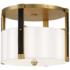 Chelsea 20" Wide Soft Brass Drum Ceiling Light