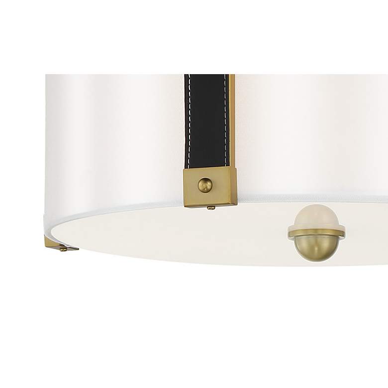 Image 4 Chelsea 20" Wide Soft Brass Drum Ceiling Light more views