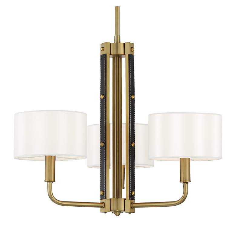 Image 2 Chelsea 22" Wide Soft Brass 3-Light Chandelier more views
