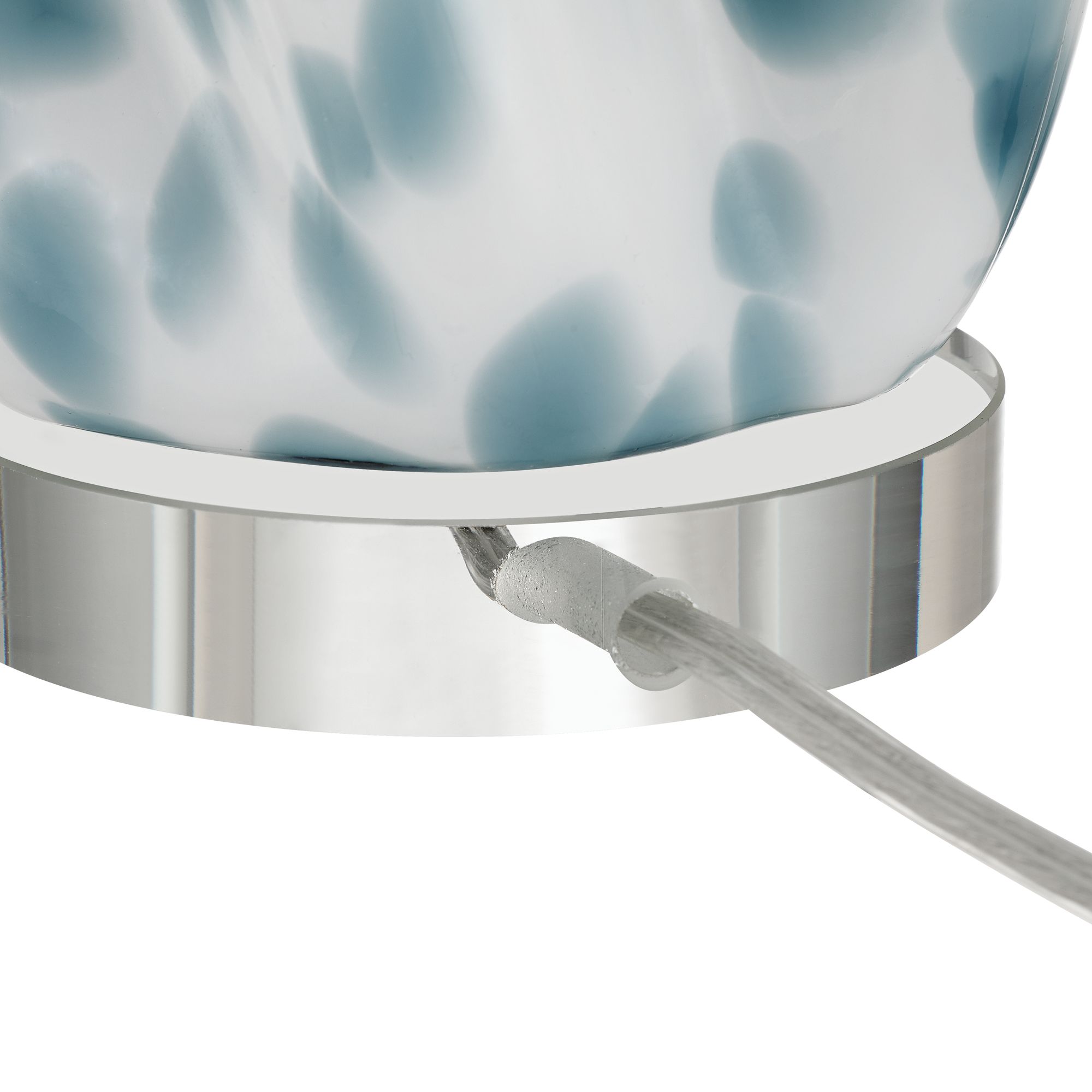Chelsea 25" High White and Blue Nightlight Table Lamp in scene