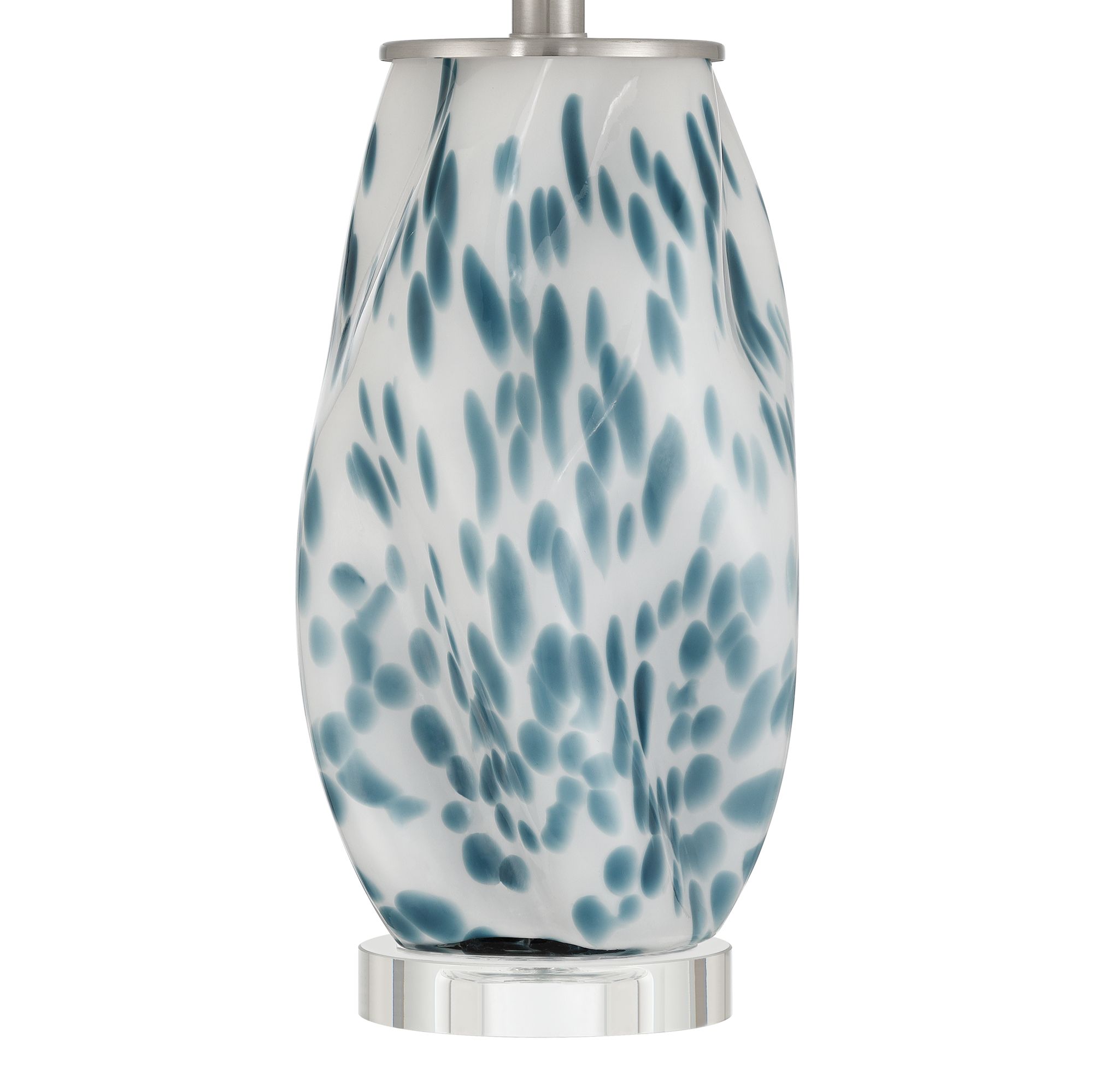 Image 5 Chelsea 25" High White and Blue Nightlight Table Lamp Set of 2 more views