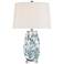 Chelsea 25" High White and Blue Nightlight Table Lamp