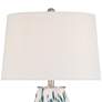 3_Chelsea 25" High White and Blue Nightlight Table Lamp more views