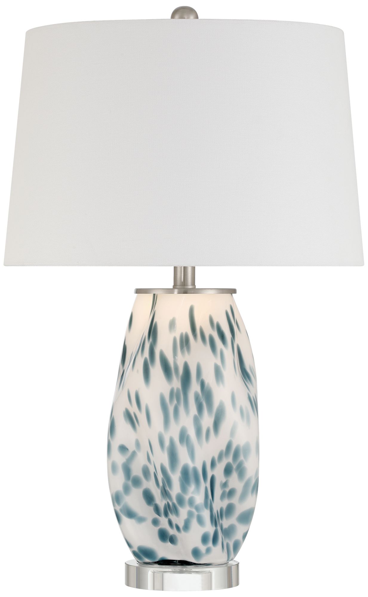 Chelsea 25" High White and Blue Nightlight Table Lamp