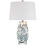 Chelsea 25" High White and Blue Nightlight Table Lamp