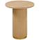 Chelsea 26" Wide Natural Oak Wood Round Entry Table
