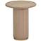 Chelsea 26" Wide Natural Oak Wood Round Entry Table