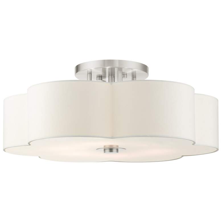 Image 2 Chelsea 28" Wide Brushed Nickel Ceiling Light