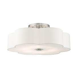 Image5 of Chelsea 28" Wide Brushed Nickel Ceiling Light more views