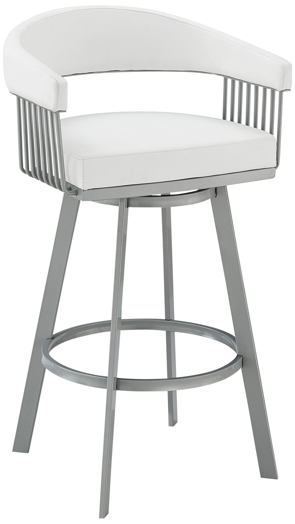 Silver metal bar discount stool