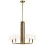 2_Chelsea 30" Wide Soft Brass 5-Light Chandelier