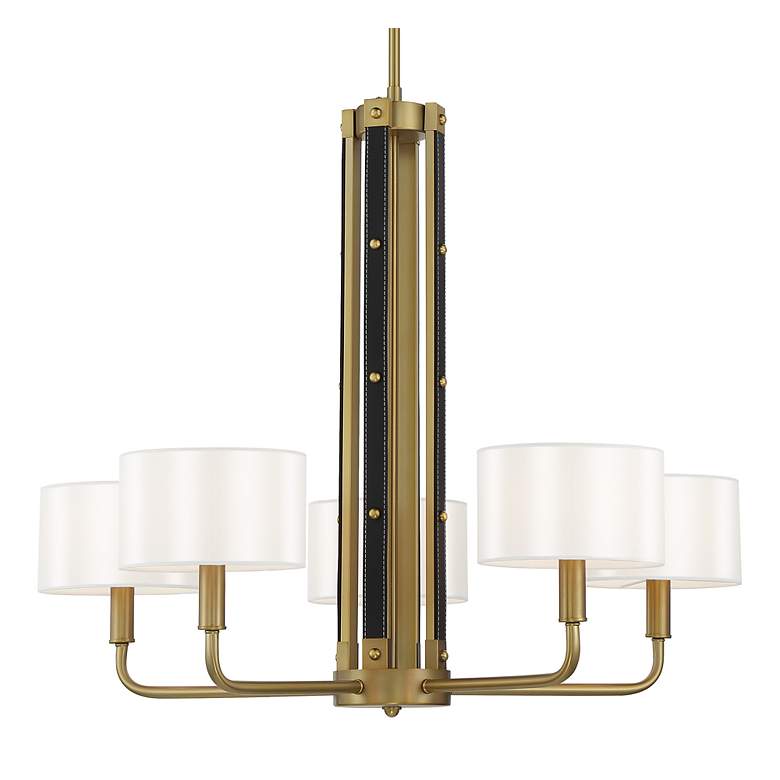 Image 3 Chelsea 30" Wide Soft Brass 5-Light Chandelier more views