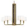 3_Chelsea 30" Wide Soft Brass 5-Light Chandelier more views